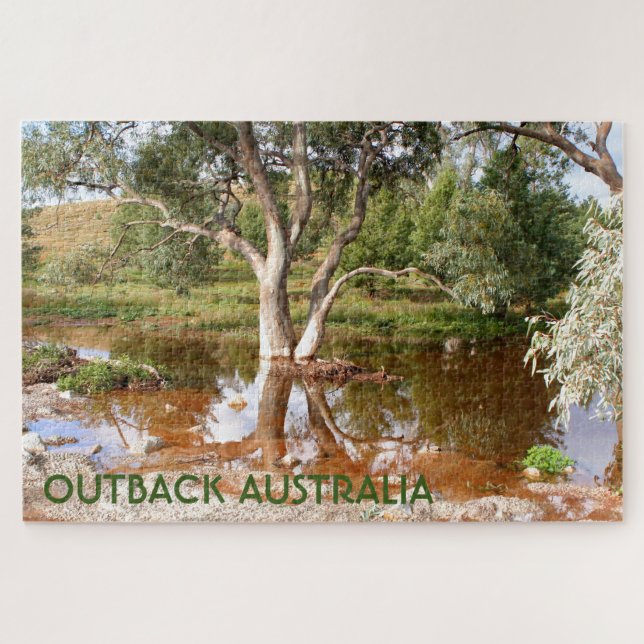 Outback Australia: creek reflections 3 Jigsaw Puzzle (Horizontal)