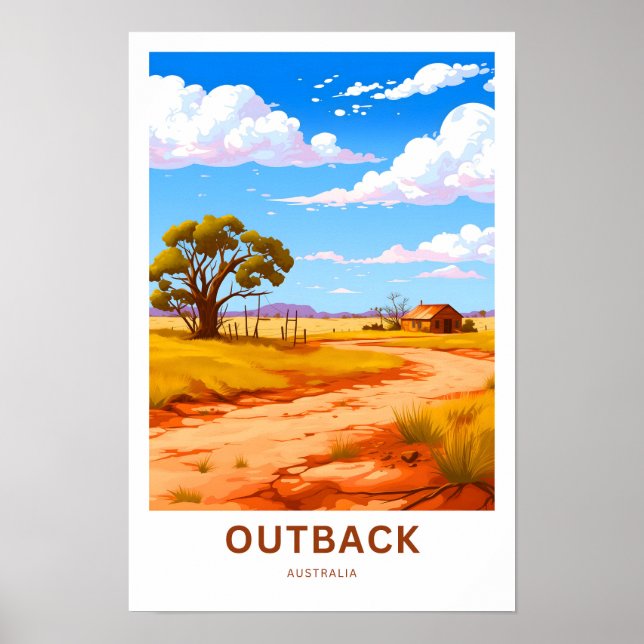 Outback Australia Travel Print (Front)