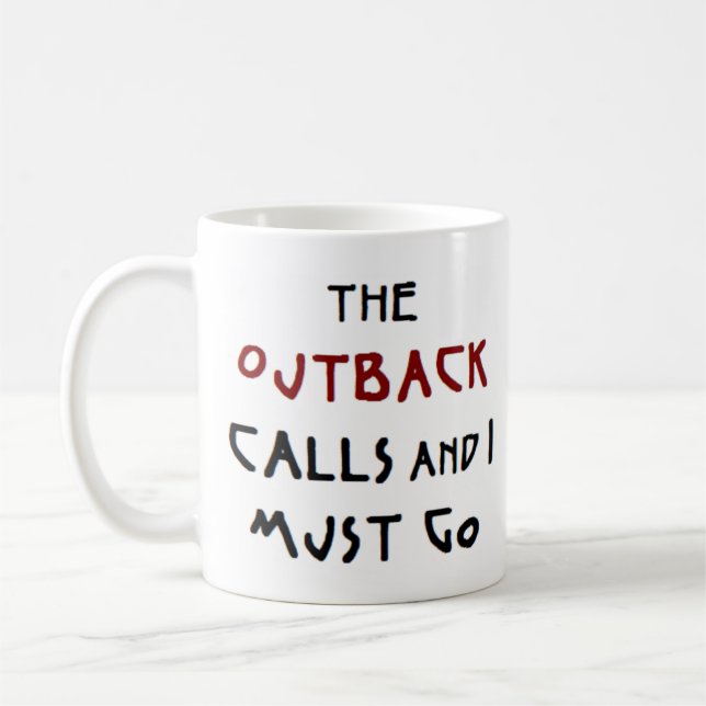 outback calls coffee mug (Left)