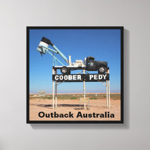 Outback Coober Pedy Customised Souvenir Canvas Print
