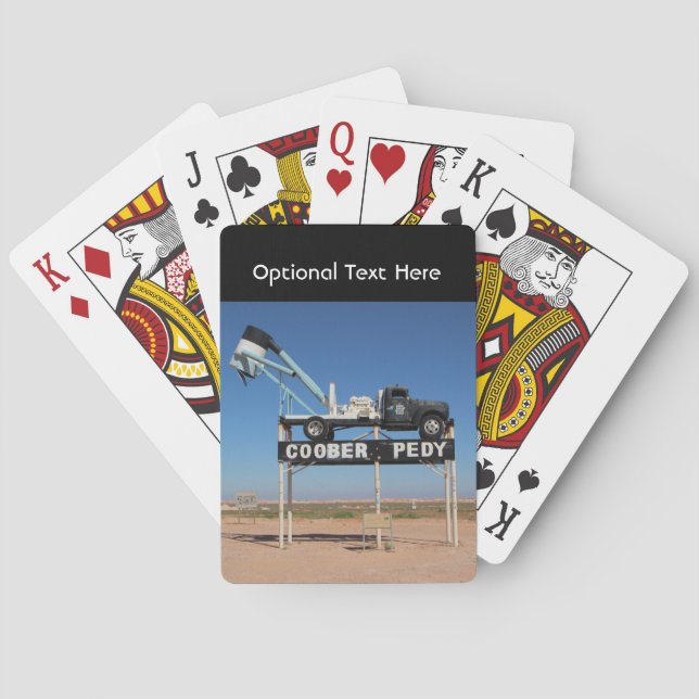 Outback Coober Pedy Customised Souvenir Playing Cards (Back)