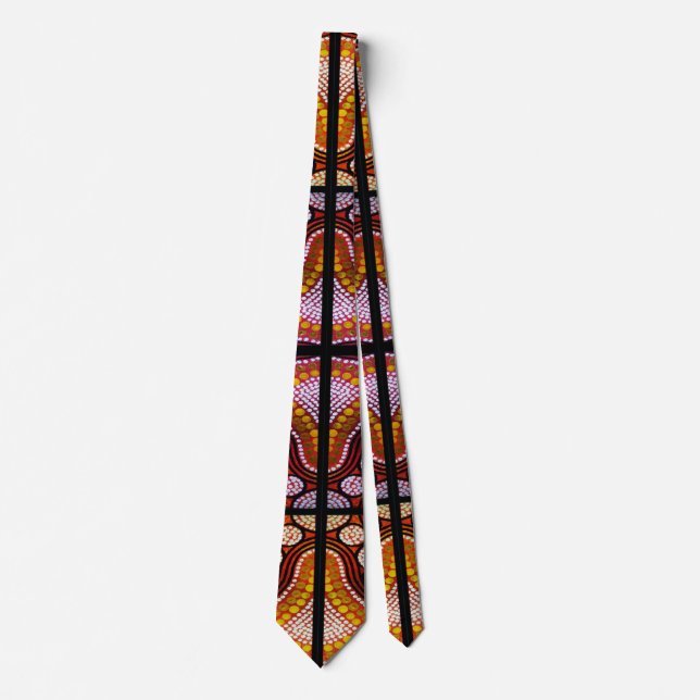 Outback Crossing Aboriginal Tie (Front)