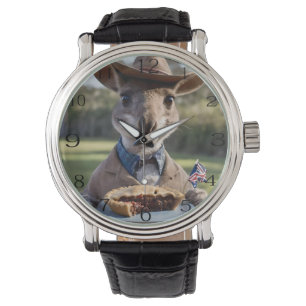 "Outback Delight: A Kangaroo Eats Aussie Meat Pie Watch
