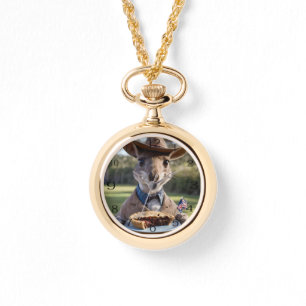 "Outback Delight: A Kangaroo Eats Aussie Meat Pie Watch