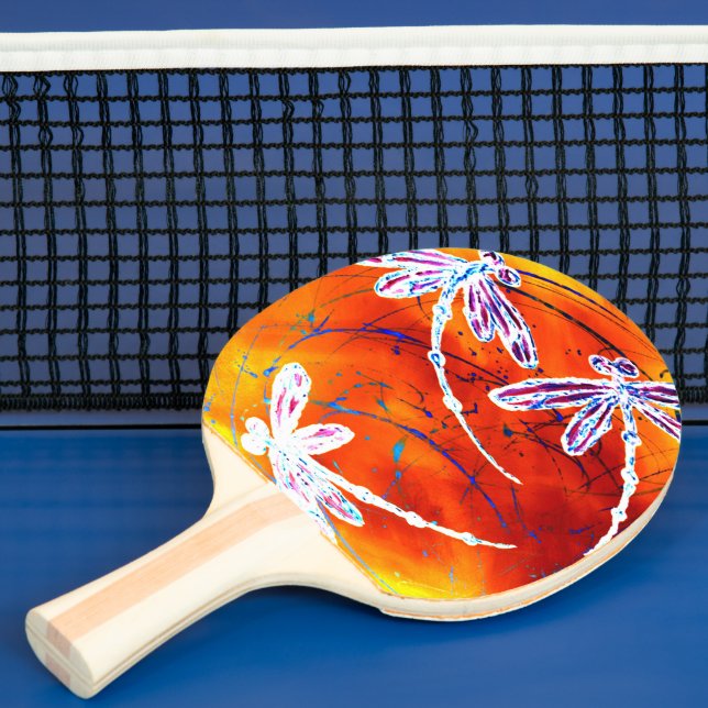 Outback Dragonfly Dance Ping Pong Paddle (Insitu)
