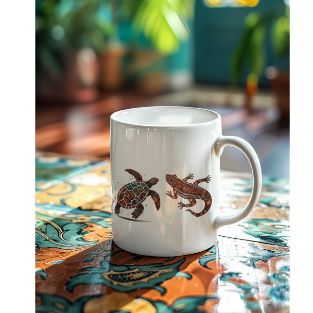 Outback Earth Spirits, aboriginal art Coffee Mug (Creator Uploaded)