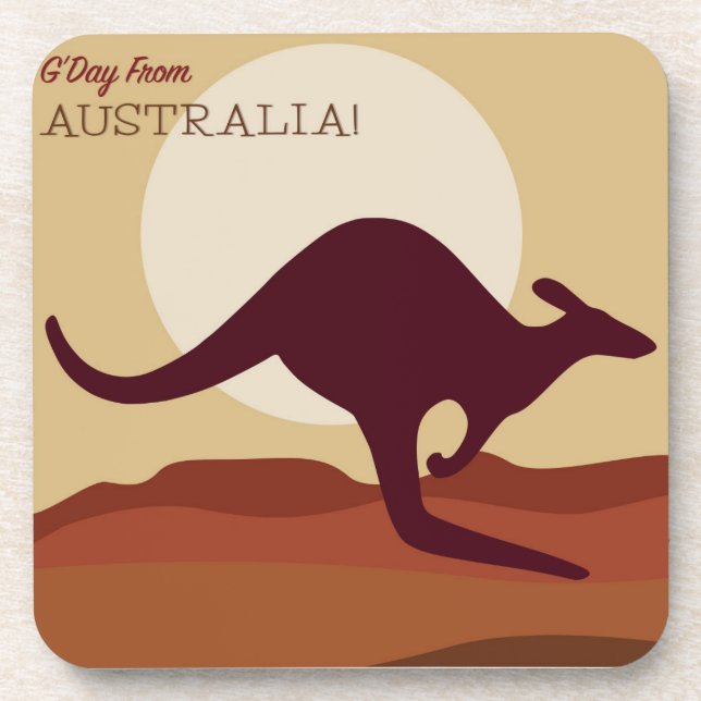 Outback kangaroo coaster (Front)