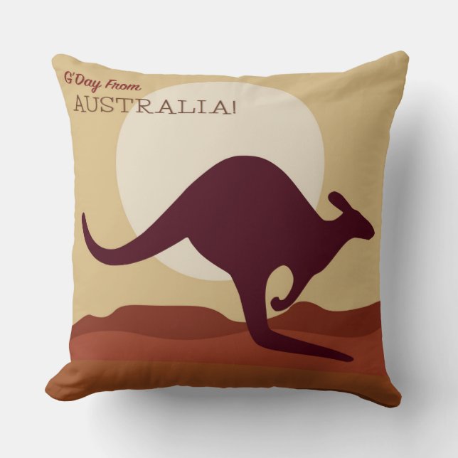 Outback kangaroo cushion (Front)