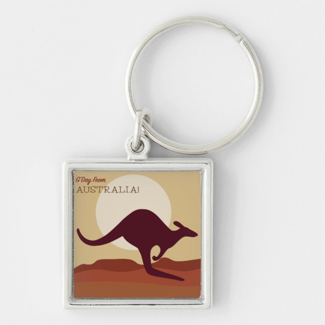 Outback kangaroo key ring (Front)
