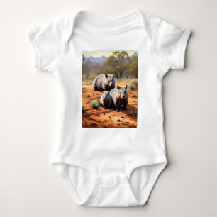 Outback Trio: Wombat Wanderers, Baby Bodysuit