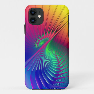 outburst - Apophysis Fractal iPhone 11 Case