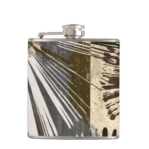 Outburst Tiles I Hip Flask