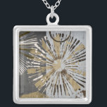 Outburst Tiles III Silver Plated Necklace<br><div class="desc">Home Décor</div>