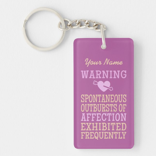 Outbursts of Affection custom key chain (Front)