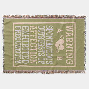 Outbursts of Affection custom monogram blanket
