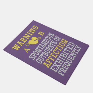 Outbursts of Affection custom monogram door mats