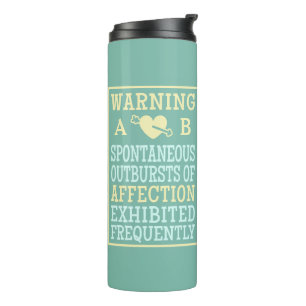 Outbursts of Affection custom monogram tumbler