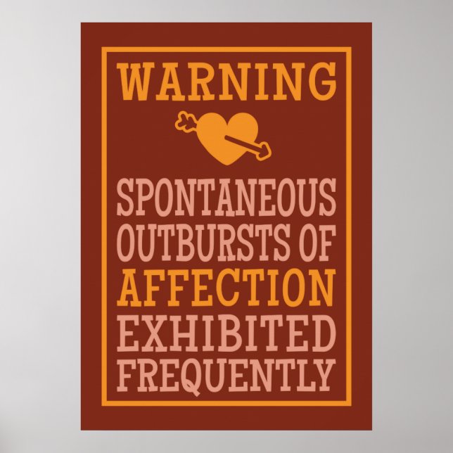Outbursts of Affection poster (Front)
