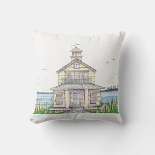 Outdoor 16x16 Beach Cottage Pillow
