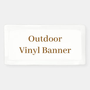 Outdoor 1' x 2' banner