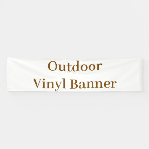 Outdoor 2.5' x 10' Vinyl Banner