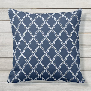 Outdoor Accent Pillow-Moroccan Print Cushion
