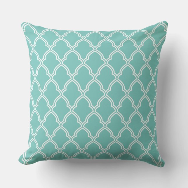 Outdoor Accent Pillow-Moroccan Print Cushion (Front)