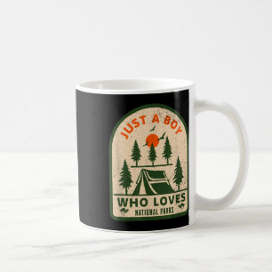 Outdoor Adventure Boy National Parks Hiking Nature Coffee Mug