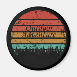 Outdoor adventure hiking lover magnet
