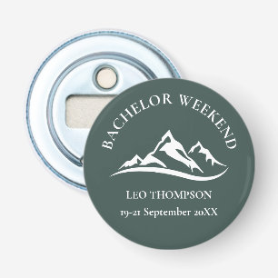 Outdoor Adventure Mountain Bachelor Weekend Bottle Opener