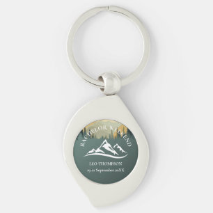 Outdoor Adventure Mountain Bachelor Weekend Key Ring