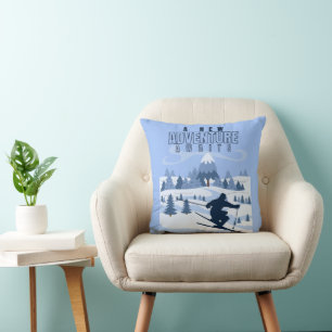 Outdoor Adventure snowboarding Winter Cushion