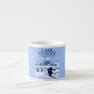 Outdoor Adventure snowboarding Winter Espresso Cup