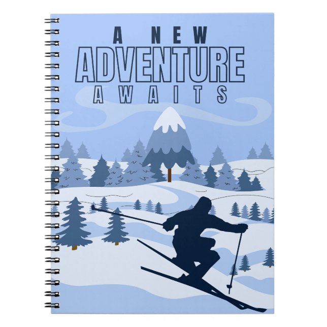  Outdoor Adventure snowboarding Winter  Notebook (Front)
