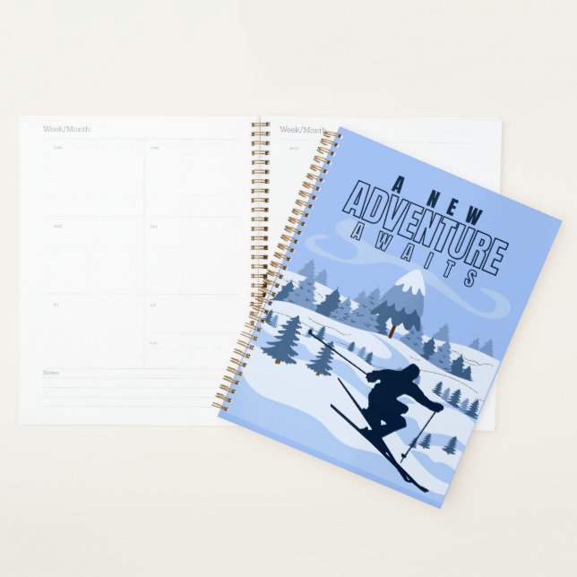  Outdoor Adventure snowboarding Winter  Planner (Display)