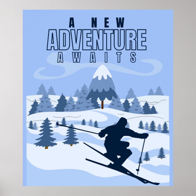  Outdoor Adventure snowboarding Winter  Poster (Front)