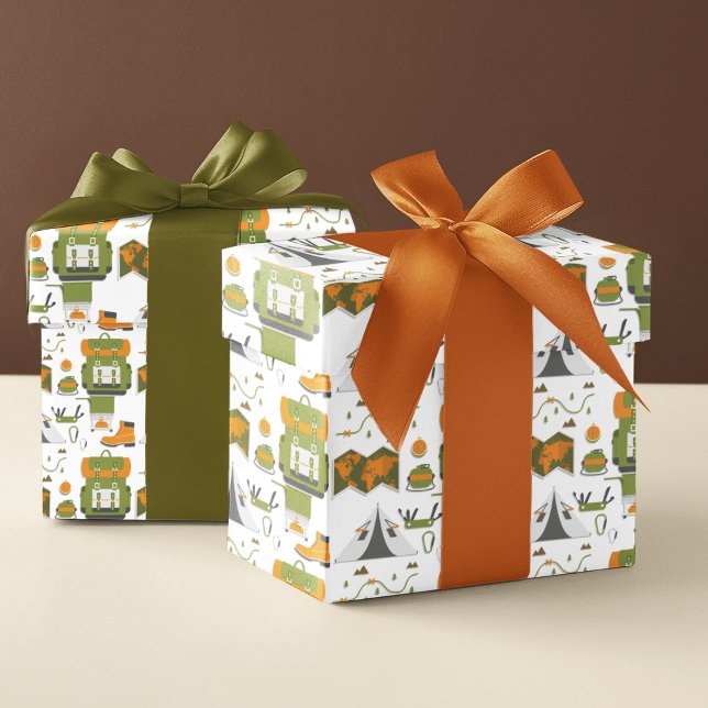 Outdoor Adventures Wrapping Paper (The perfect gift wrap for your Wanderlust friends!)