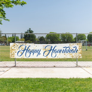 Outdoor Banner-Happy Hanukkah Banner