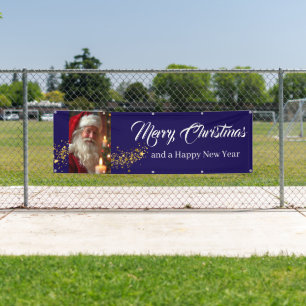 Outdoor Banner Santa Merry Christmas