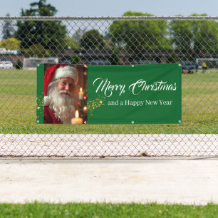 Outdoor Banner Santa Merry Christmas