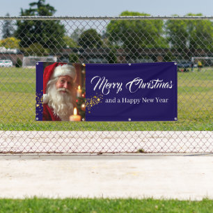 Outdoor Banner Santa Merry Christmas