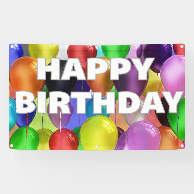 Outdoor Birthday Banner (Horizontal)