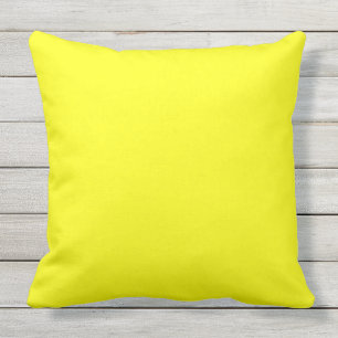 Outdoor bright yellow solid plain colour outdoor cushion