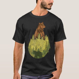 Outdoor Brown Bear Forest Animal Nature Bear T-Shirt