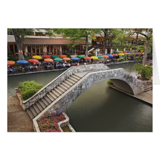 Outdoor cafe along River Walk and bridge over 2 (Front Horizontal)