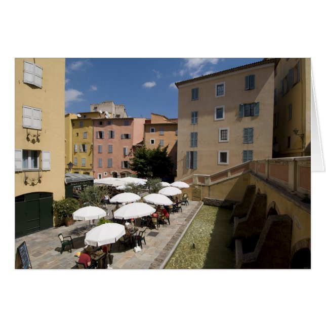 Outdoor café, Place de l'Eveche, Grasse, (Front Horizontal)