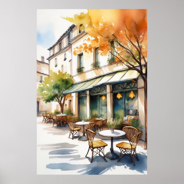 Outdoor Cafe Poster (Front)