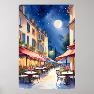 Outdoor Cafe Poster
