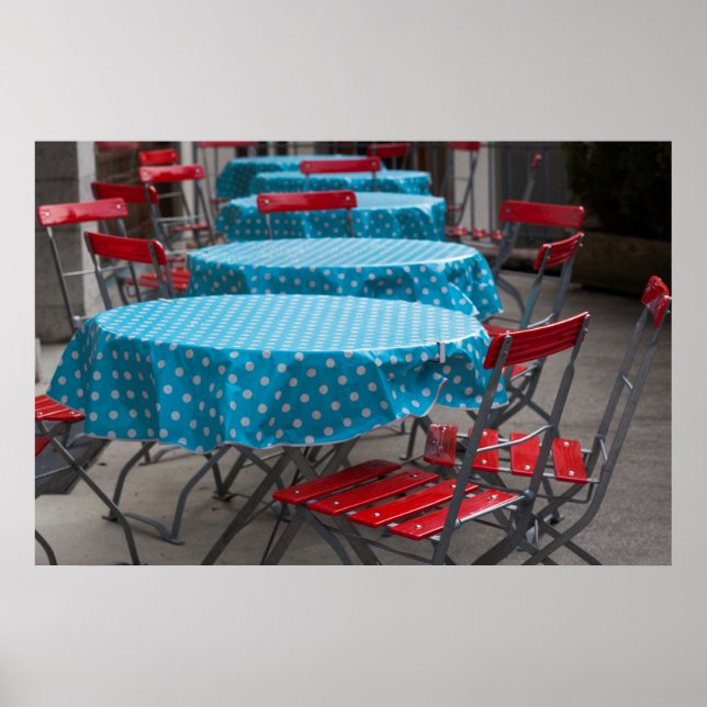 Outdoor Cafe Tables Poster (Front)