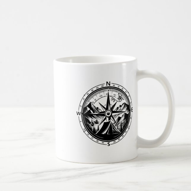 Outdoor Camping Apparel - Hiking Backpacking Campi Coffee Mug (Right)